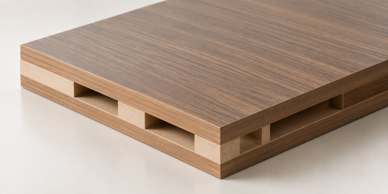Composite wood furniture material